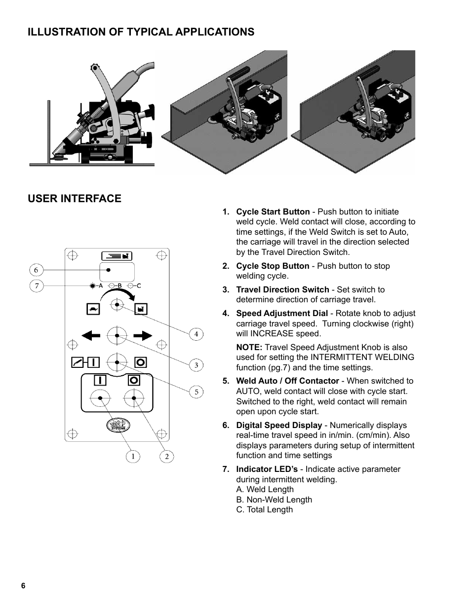 6 ..........illustration of typical applications, 6 ..........user interface | BUG-O Systems K-BUG 1200 User Manual | Page 6 / 21