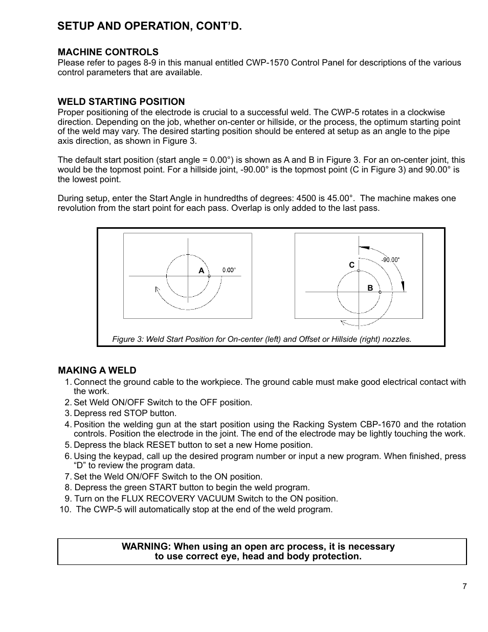 Setup and operation, cont’d | BUG-O Systems CWP-5 User Manual | Page 7 / 40