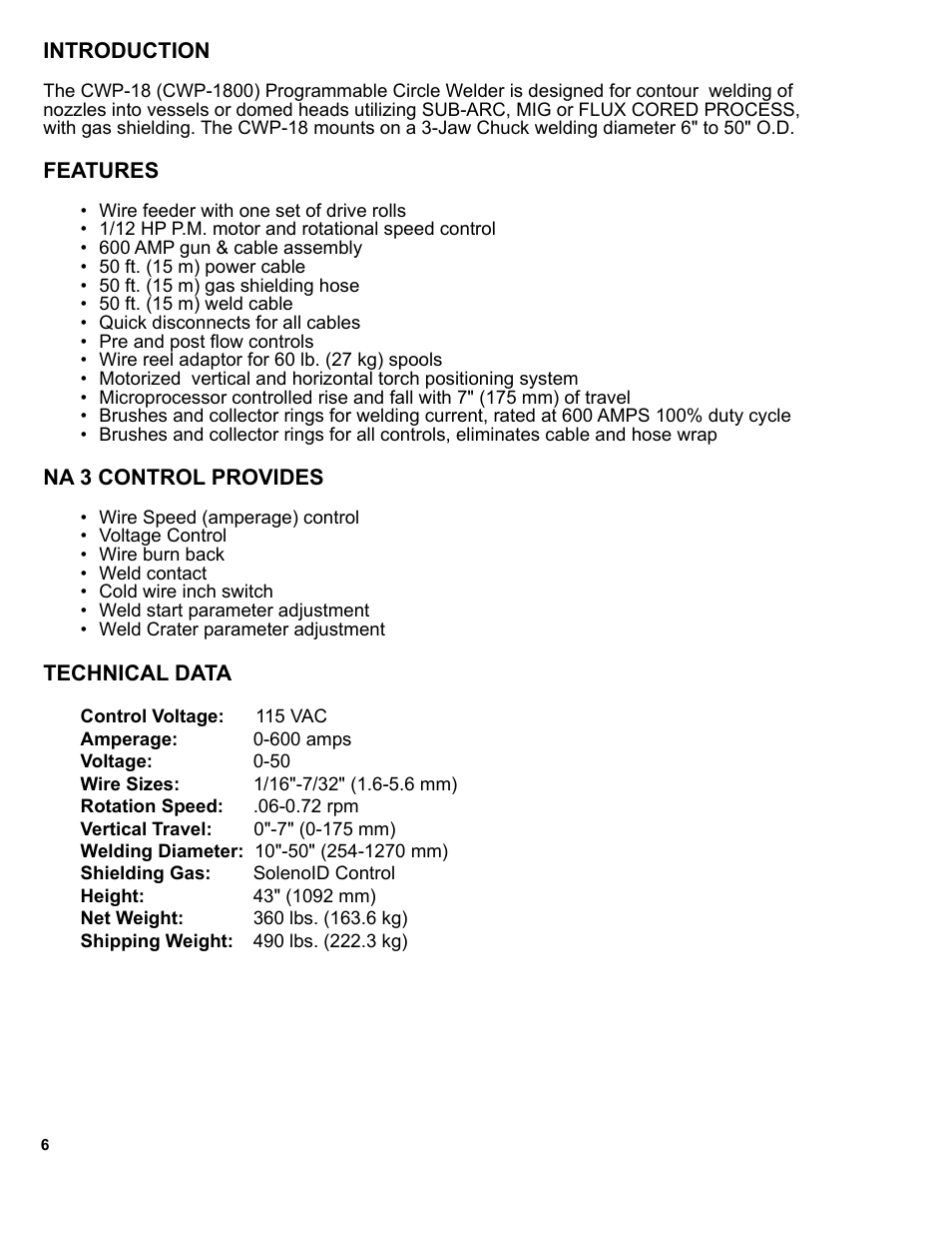 Introduction | BUG-O Systems CWP-18 User Manual | Page 6 / 41