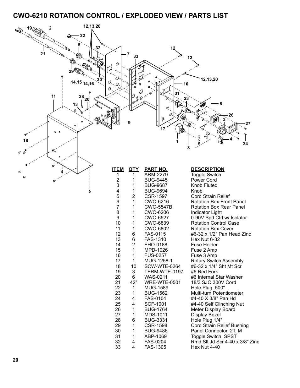 BUG-O Systems CW-5 User Manual | Page 20 / 34