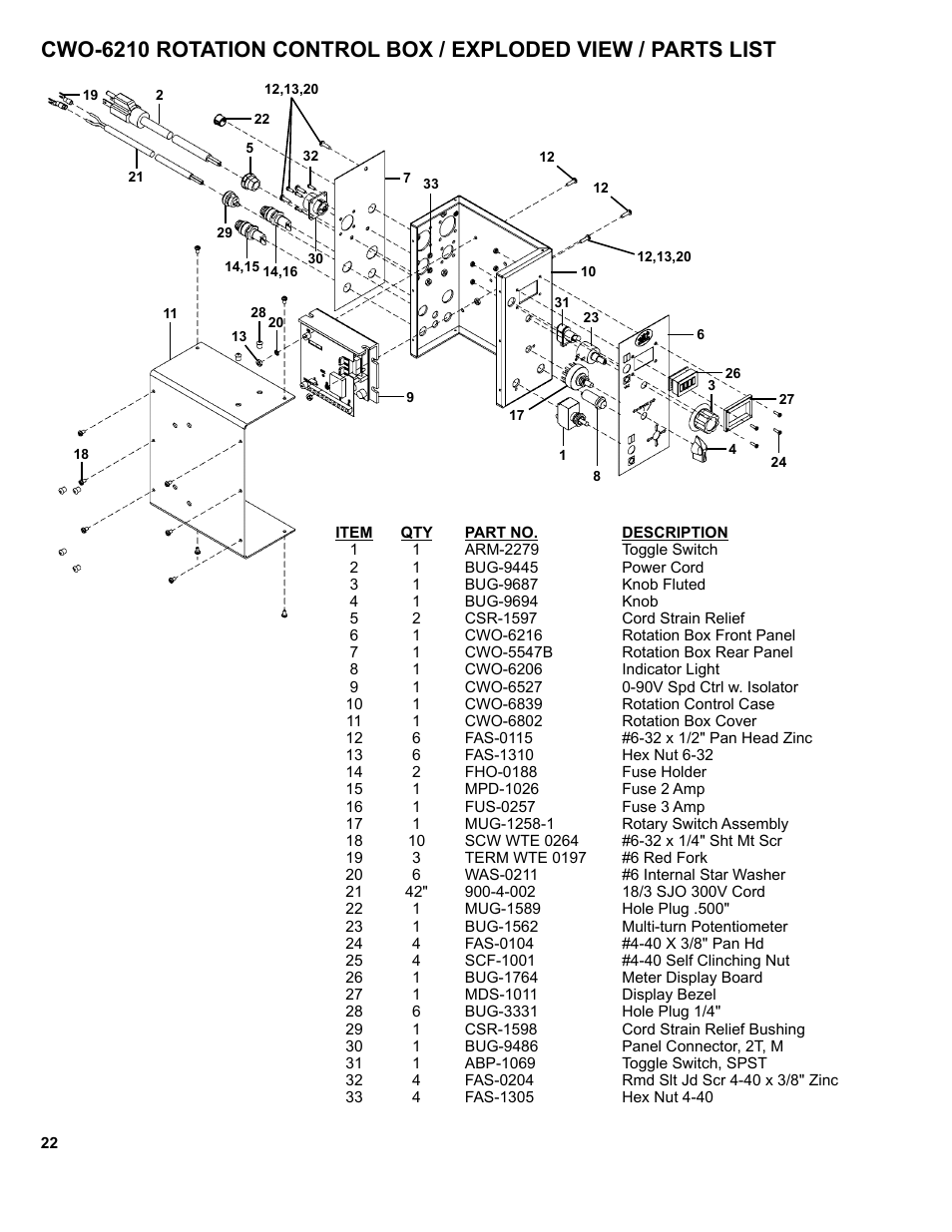 BUG-O Systems CW-5AX User Manual | Page 22 / 41