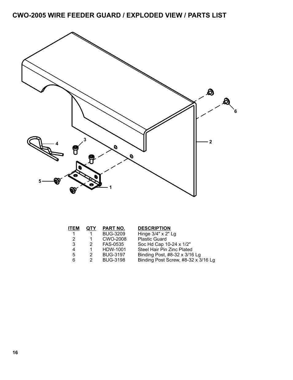 BUG-O Systems CW-7 User Manual | Page 16 / 43