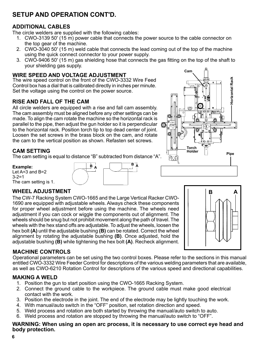 Setup and operation cont'd | BUG-O Systems CW-7 User Manual | Page 6 / 43