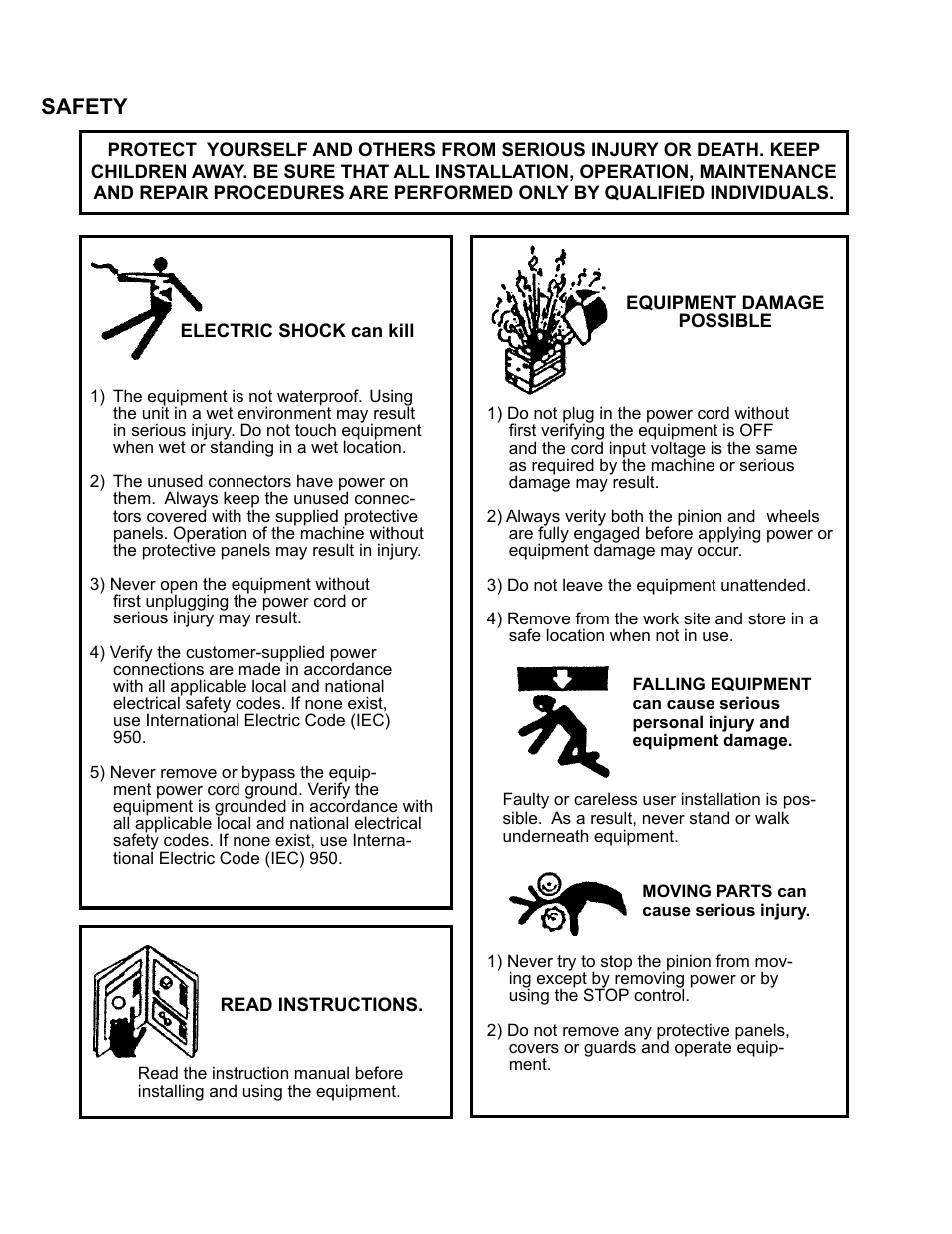 Safety | BUG-O Systems CW-11 User Manual | Page 2 / 46