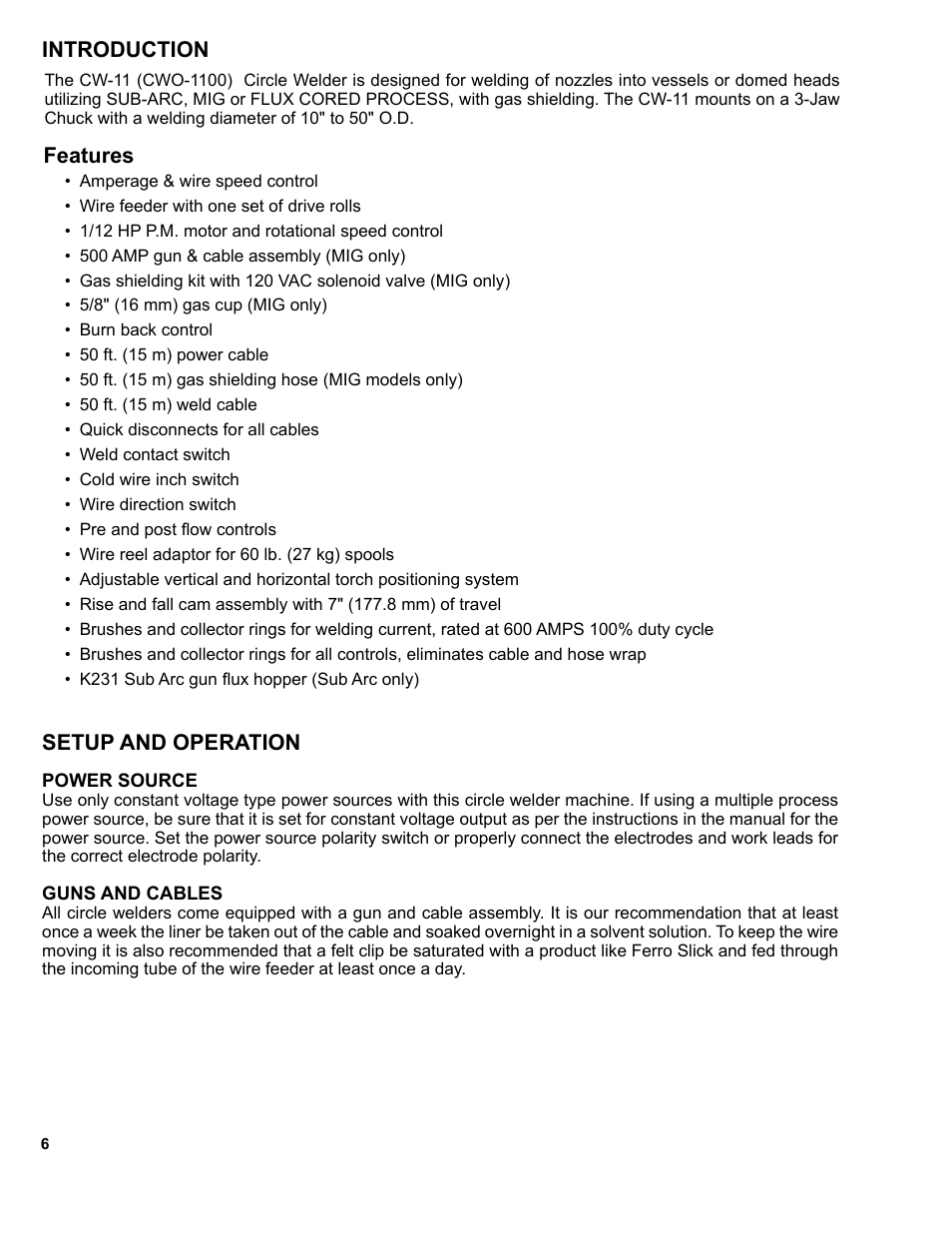 BUG-O Systems CW-11 User Manual | Page 6 / 46