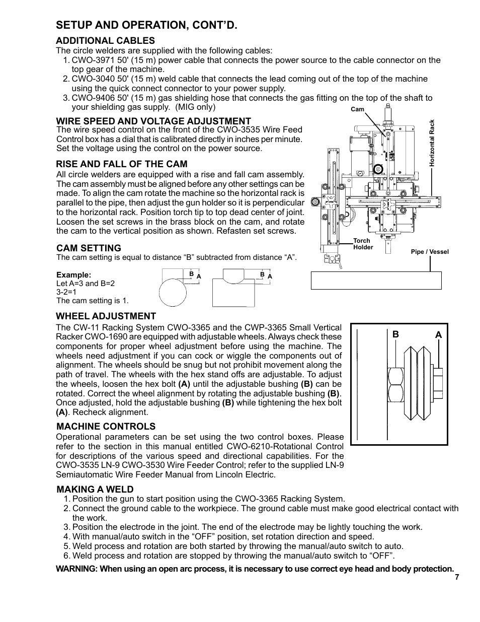 Setup and operation, cont’d | BUG-O Systems CW-11 User Manual | Page 7 / 46