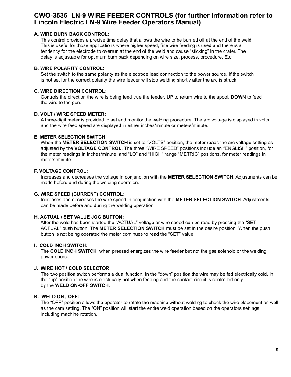 BUG-O Systems CW-11 User Manual | Page 9 / 46