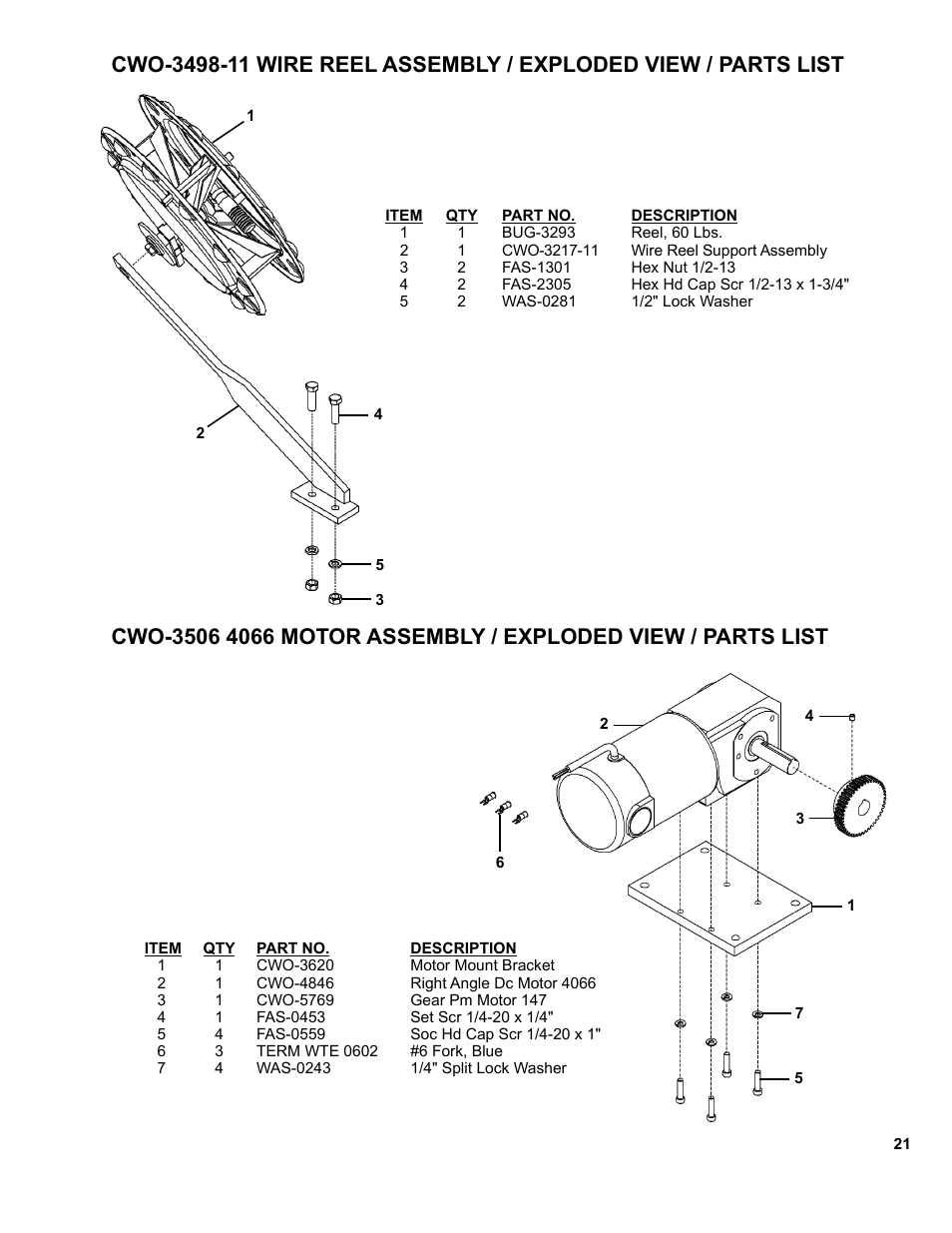 BUG-O Systems CW-18 User Manual | Page 21 / 41