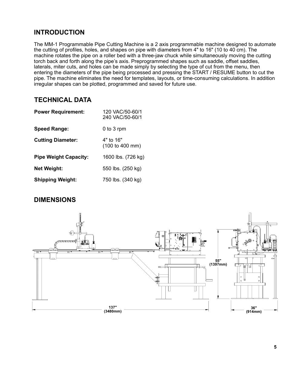 Technical data, Dimensions introduction | BUG-O Systems MM-1 User Manual | Page 5 / 48