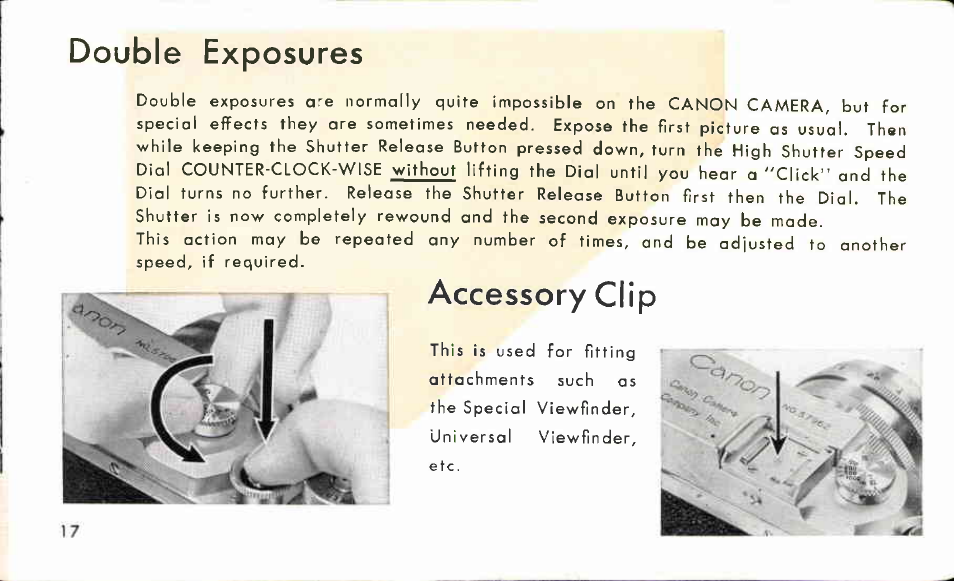 Exposure & composition, Exposure, Composition | Canon IV-S2 User Manual | Page 21 / 66