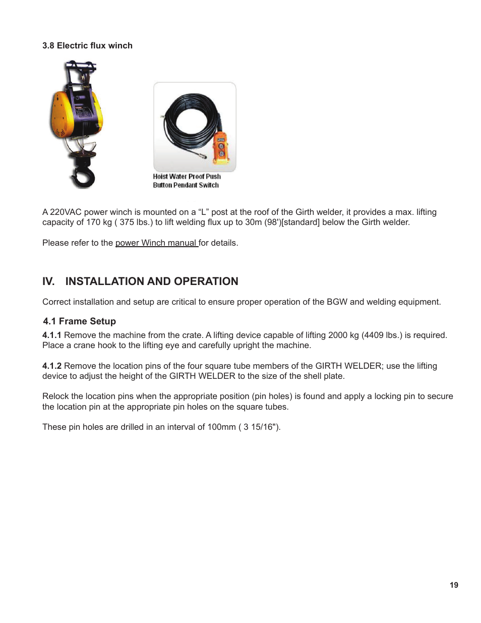 Iv. installation and operation | BUG-O Systems BGW-5000 User Manual | Page 19 / 47
