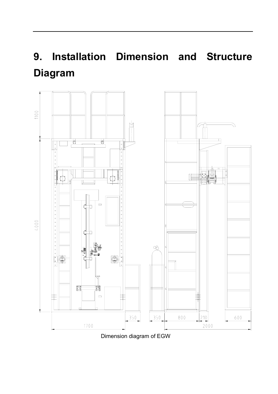 Installation dimension and structure diagram | BUG-O Systems BVW-1000 User Manual | Page 26 / 26