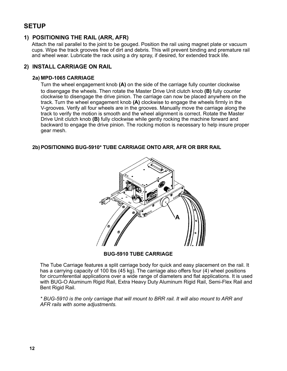 16 .................setup, Setup | BUG-O Systems AGS-4000 User Manual | Page 12 / 46