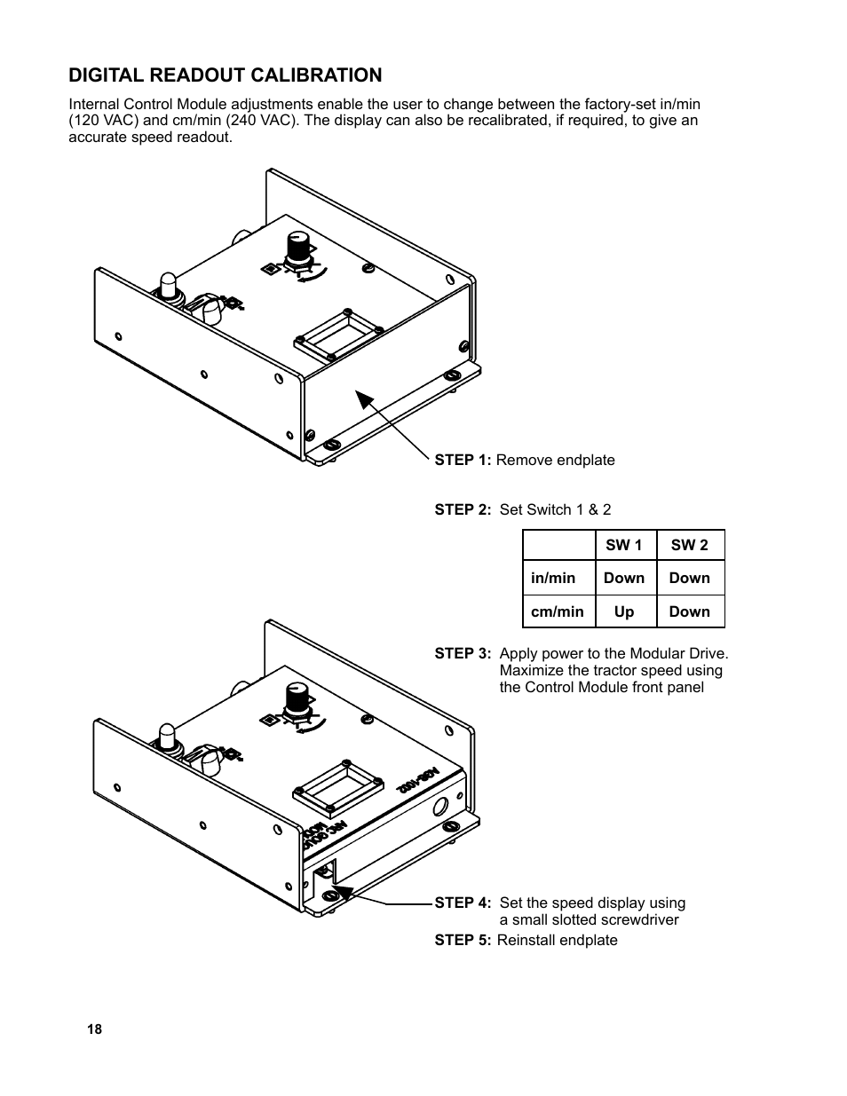 18 ....................digital readout calibration, Digital readout calibration | BUG-O Systems AGS-4000 User Manual | Page 18 / 46