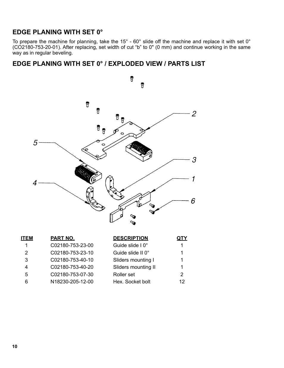 10 ........edge planing with set 0, Edge planing with set 0 | BUG-O Systems PBM-2000 User Manual | Page 10 / 17