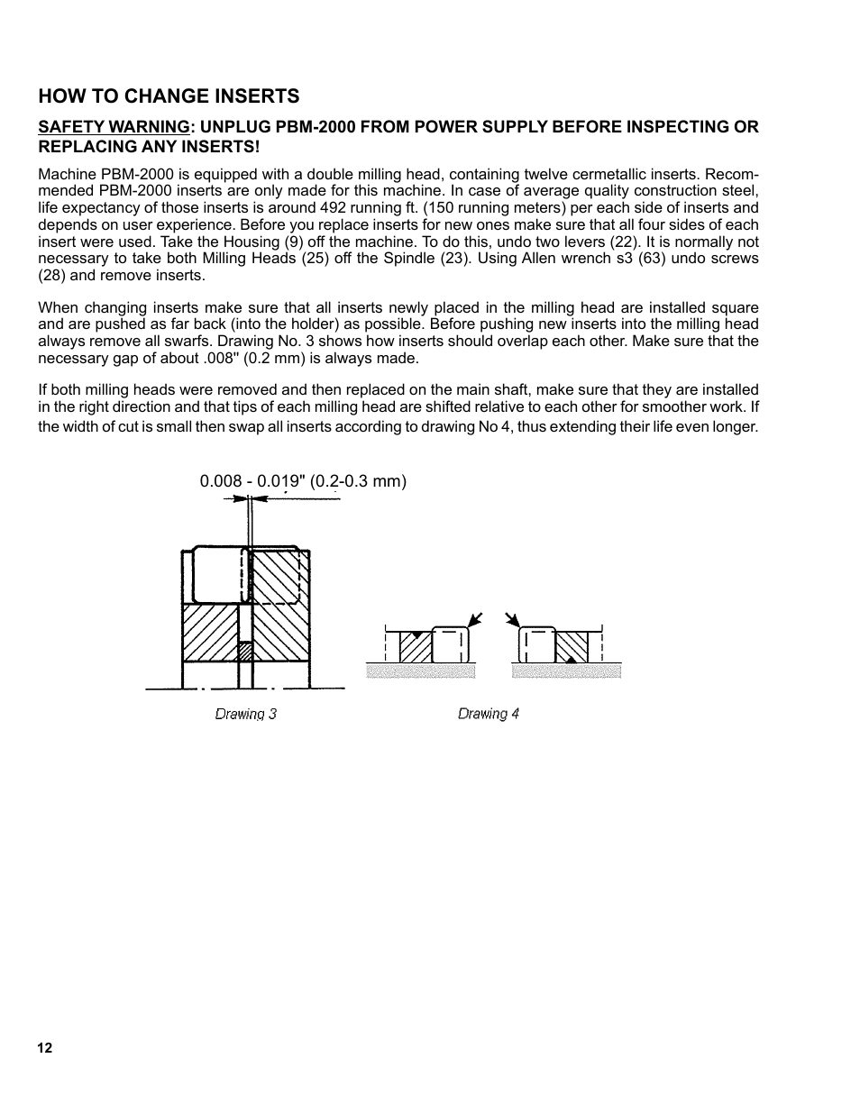 12 ........how to change inserts, How to change inserts | BUG-O Systems PBM-2000 User Manual | Page 12 / 17
