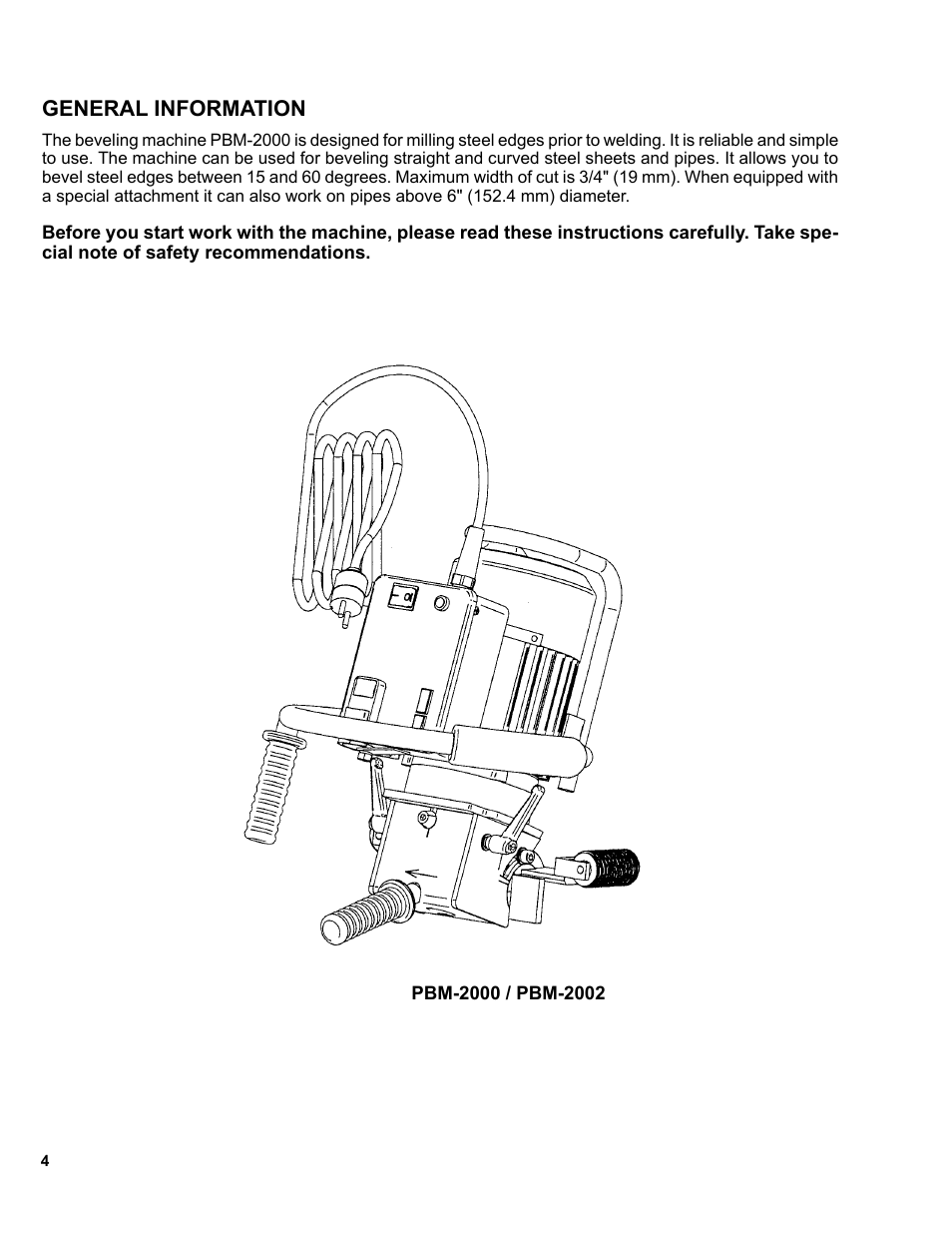 4 ..........general information | BUG-O Systems PBM-2000 User Manual | Page 4 / 17