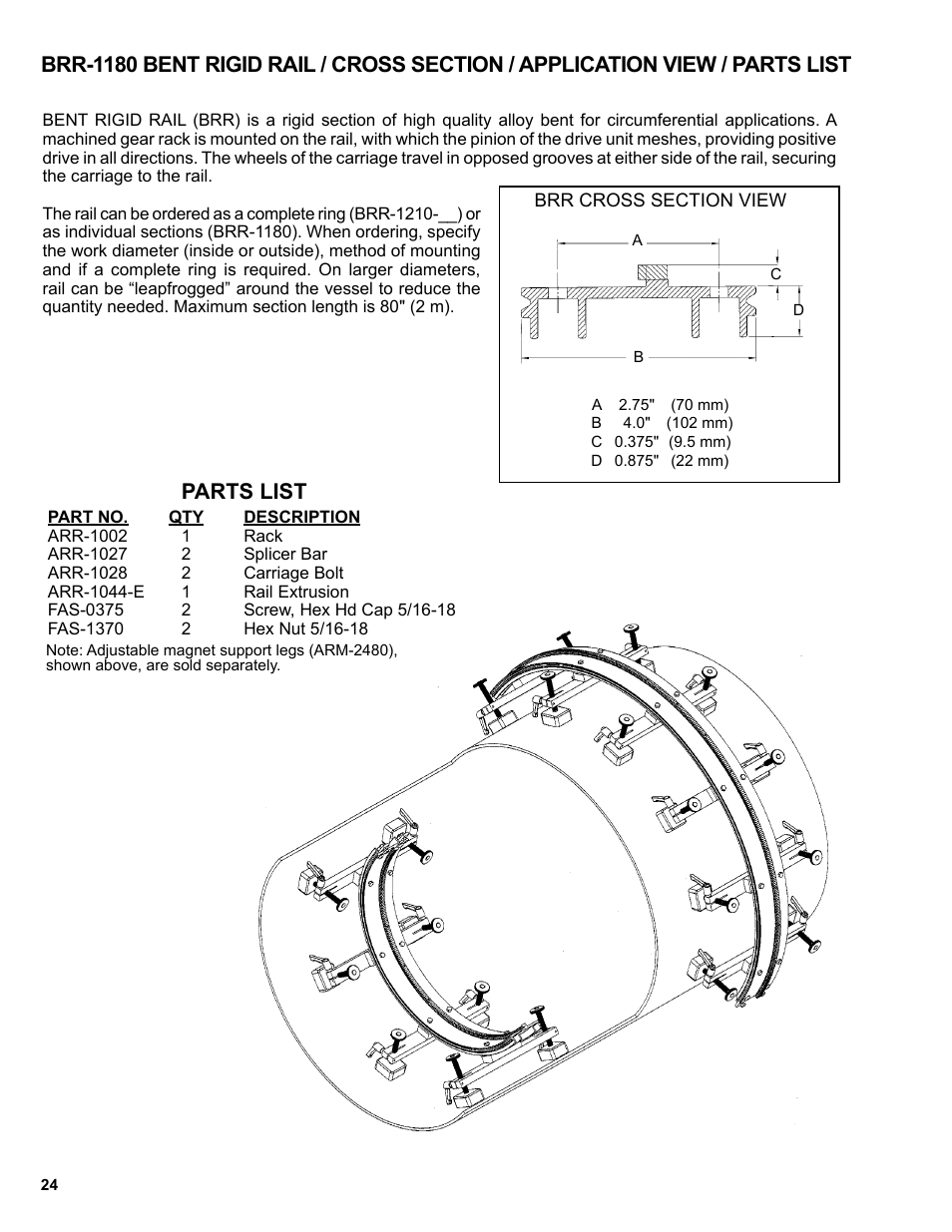 Parts list | BUG-O Systems BUG-6550 User Manual | Page 24 / 32