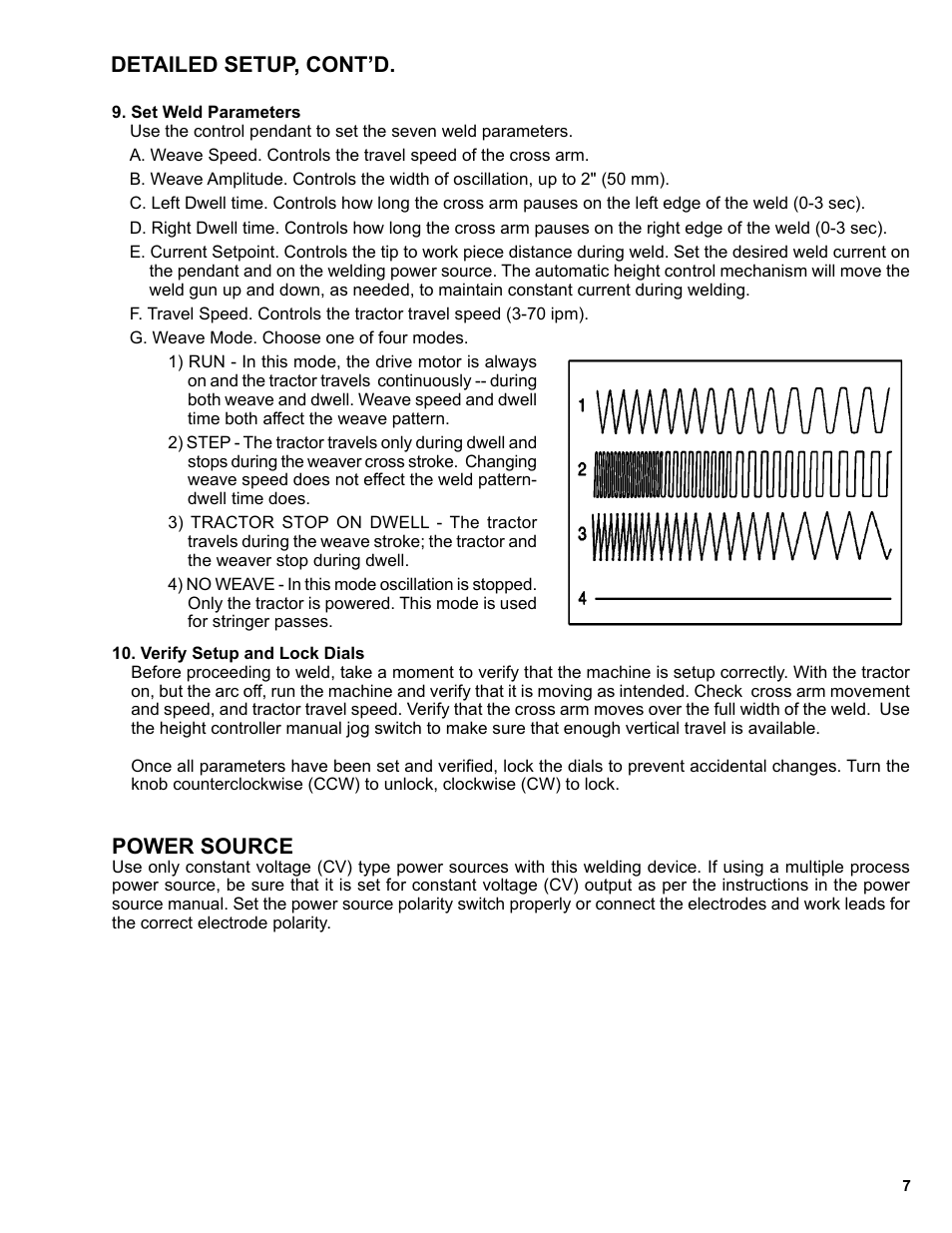 Power source, Detailed setup, cont’d | BUG-O Systems BUG-6550 User Manual | Page 7 / 32