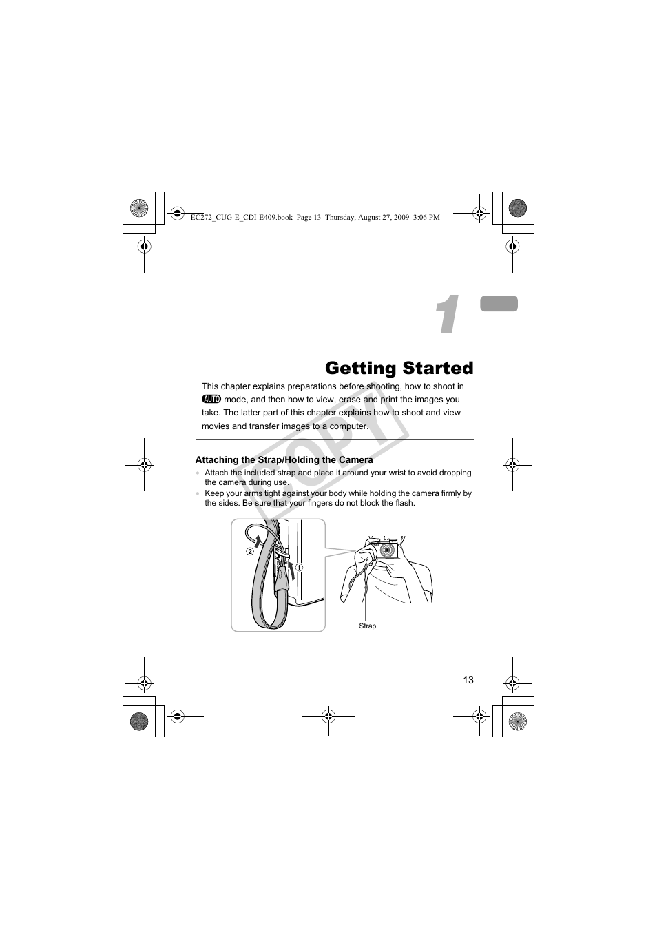 Getting started, Co py | Canon Battery Charger CB-2LY CDI-E409-020 User Manual | Page 13 / 179