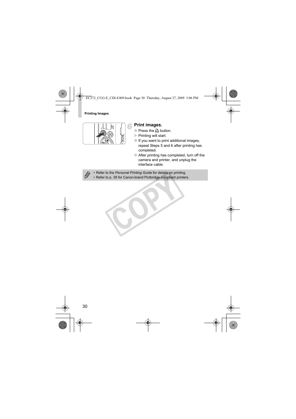 Co py | Canon Battery Charger CB-2LY CDI-E409-020 User Manual | Page 30 / 179