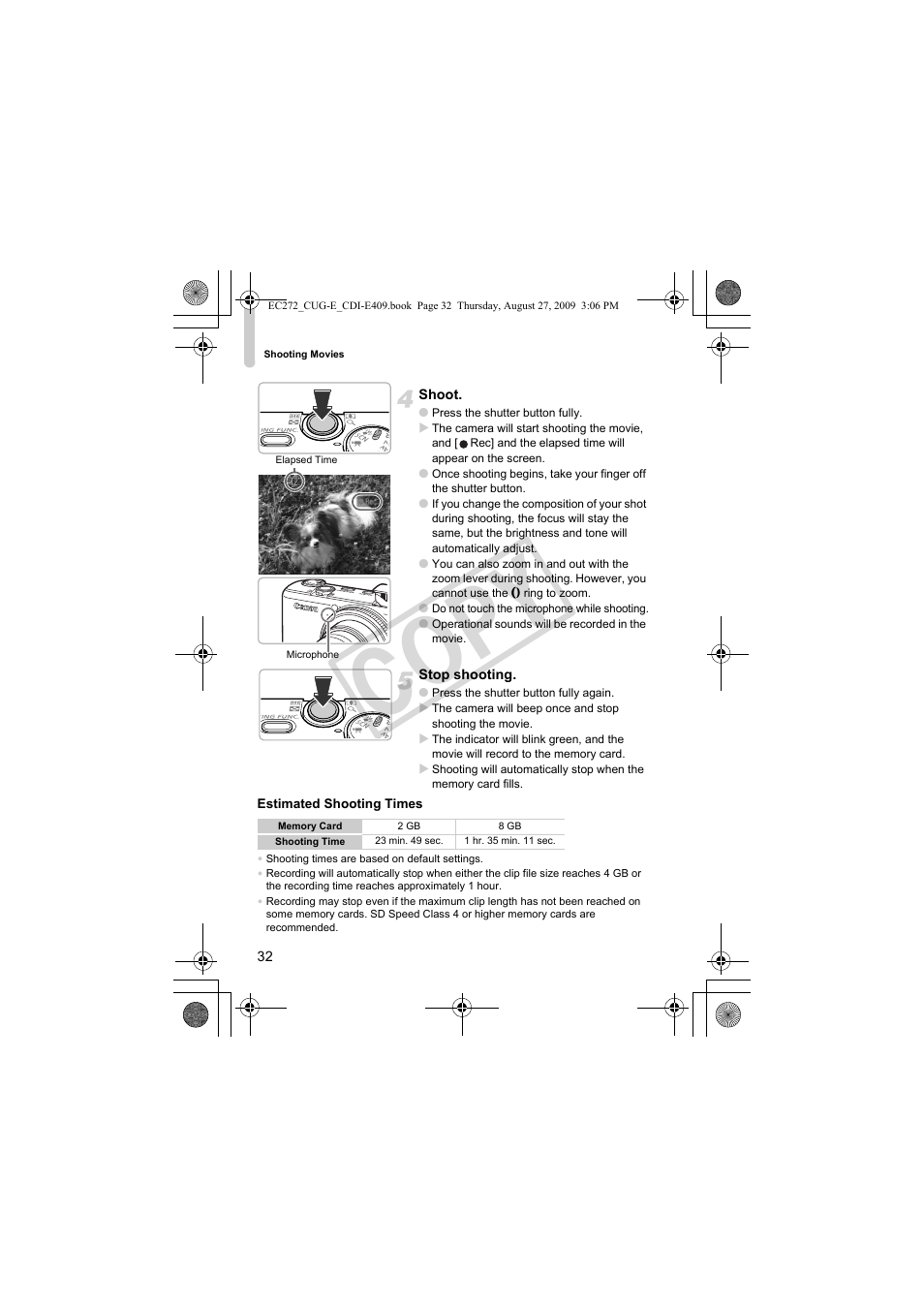 Co py | Canon Battery Charger CB-2LY CDI-E409-020 User Manual | Page 32 / 179