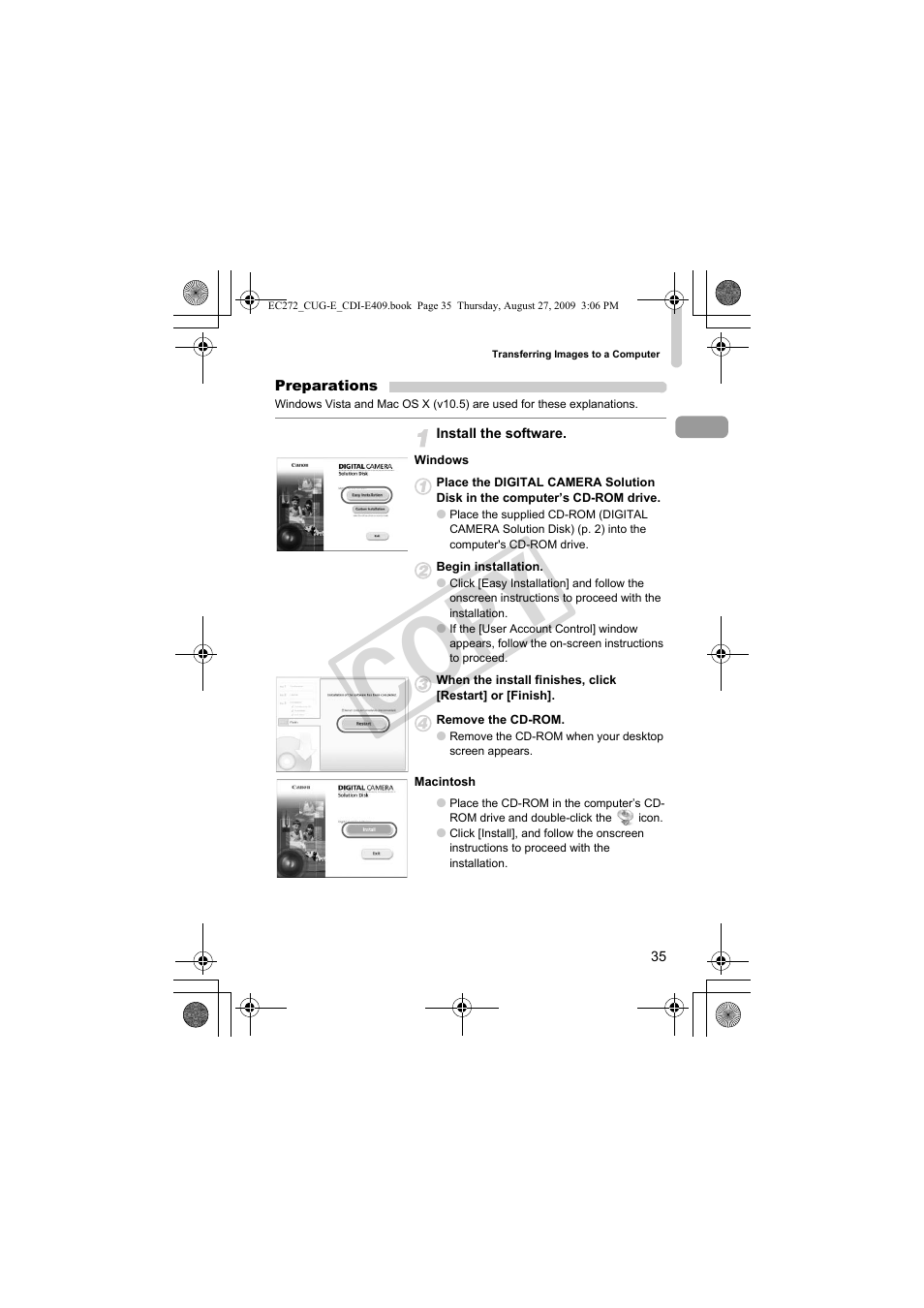 Co py | Canon Battery Charger CB-2LY CDI-E409-020 User Manual | Page 35 / 179