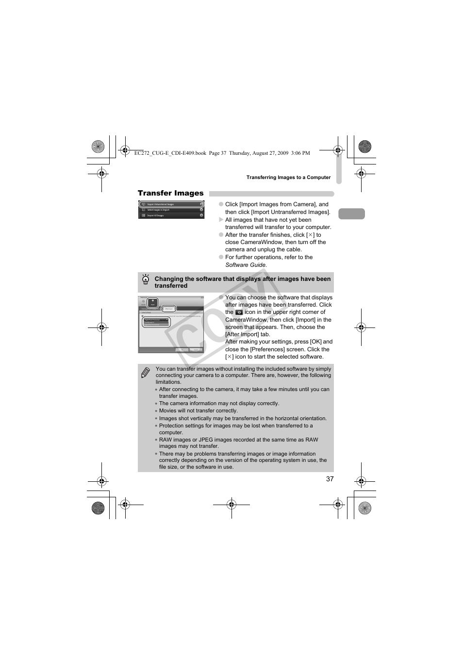 Co py | Canon Battery Charger CB-2LY CDI-E409-020 User Manual | Page 37 / 179