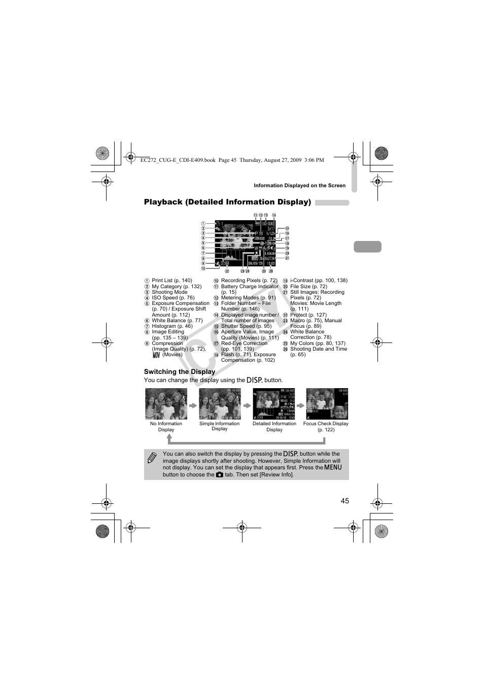 Co py | Canon Battery Charger CB-2LY CDI-E409-020 User Manual | Page 45 / 179