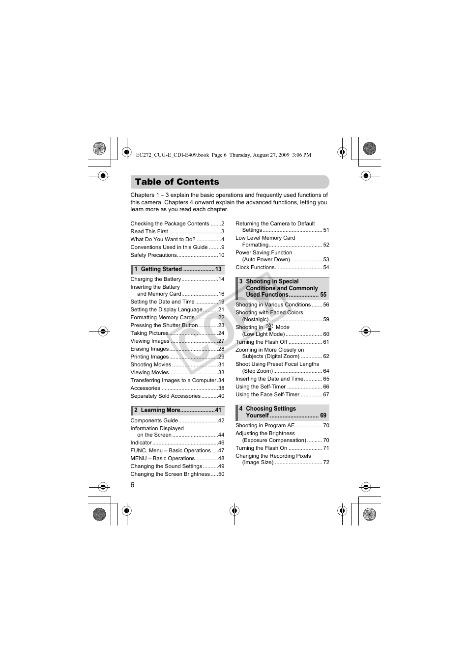 C o p y | Canon Battery Charger CB-2LY CDI-E409-020 User Manual | Page 6 / 179