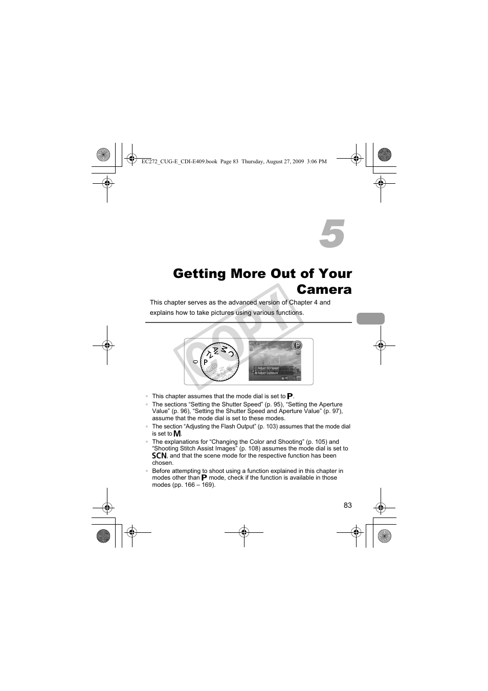 Getting more out of your, Camera, Co py | Canon Battery Charger CB-2LY CDI-E409-020 User Manual | Page 83 / 179