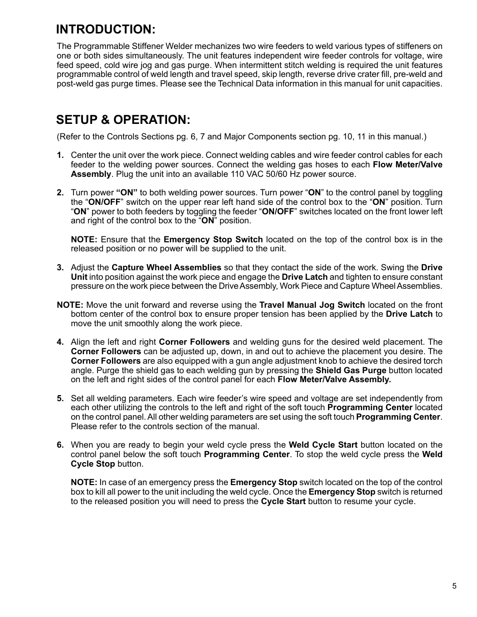 5 ... introduction / setup & operation, Introduction, Setup & operation | BUG-O Systems STW-2000 User Manual | Page 5 / 32