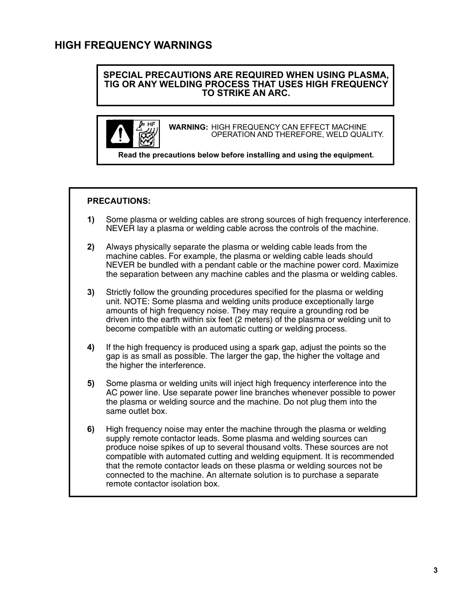 High frequency warnings | BUG-O Systems BUG-9870 User Manual | Page 3 / 12