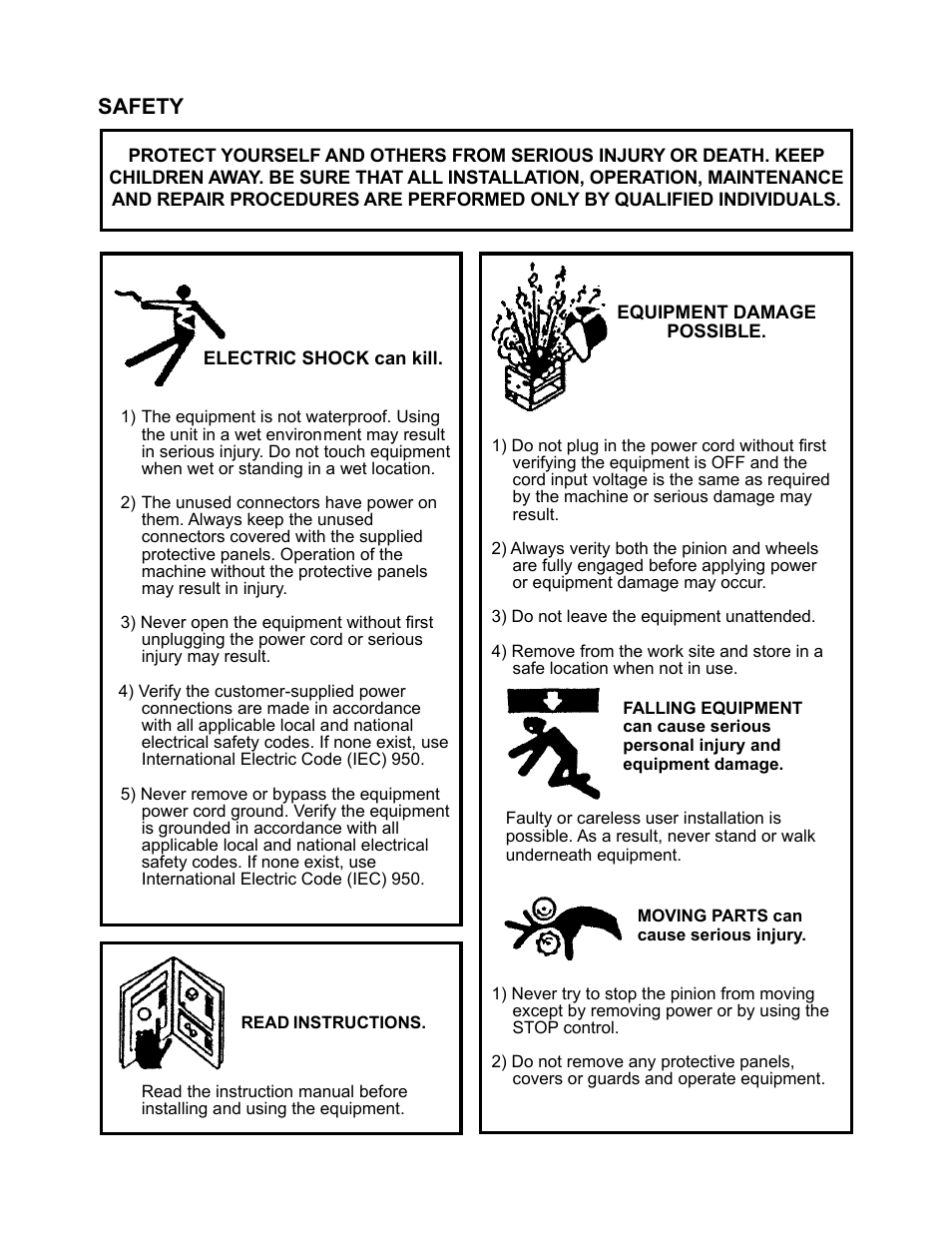 Safety | BUG-O Systems Piper-Plus User Manual | Page 2 / 107