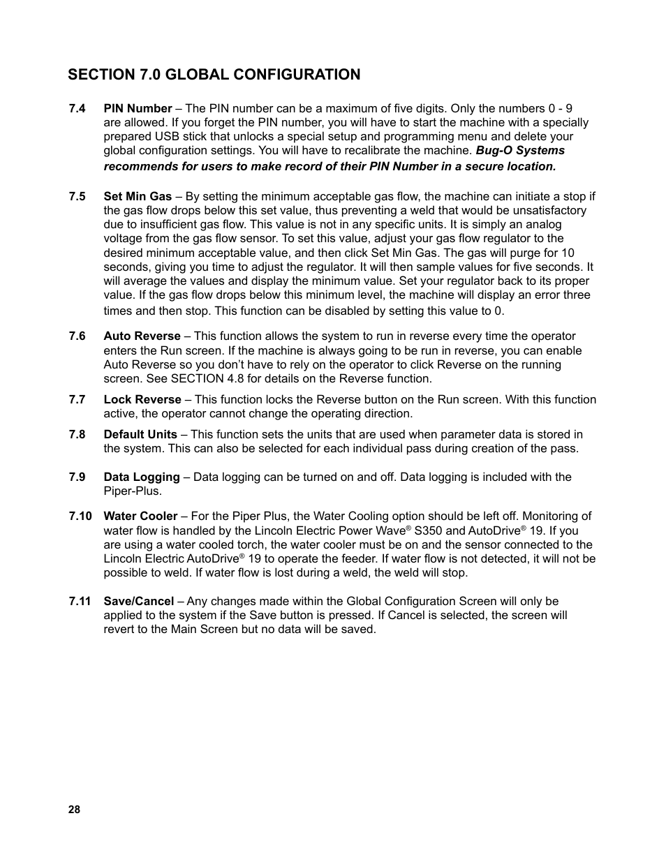 BUG-O Systems Piper-Plus User Manual | Page 28 / 107