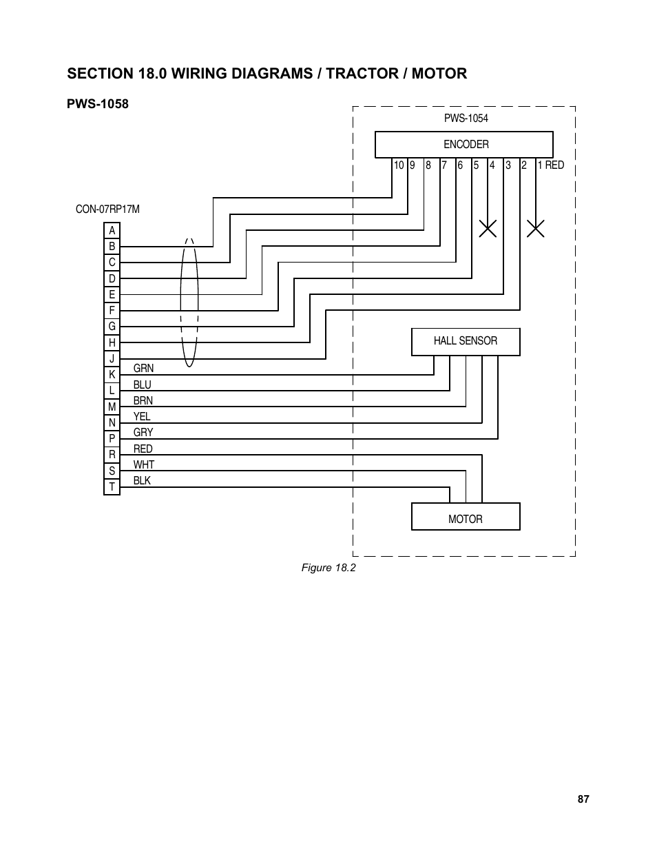 87 ......... wiring diagrams / tractor / motor | BUG-O Systems Piper-Plus User Manual | Page 87 / 107