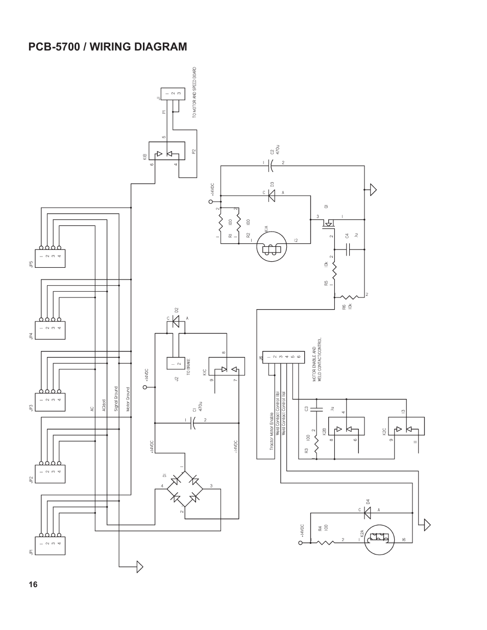 16 .........pcb-5700: wiring diagram | BUG-O Systems Universal Bug-O-Matic User Manual | Page 16 / 31