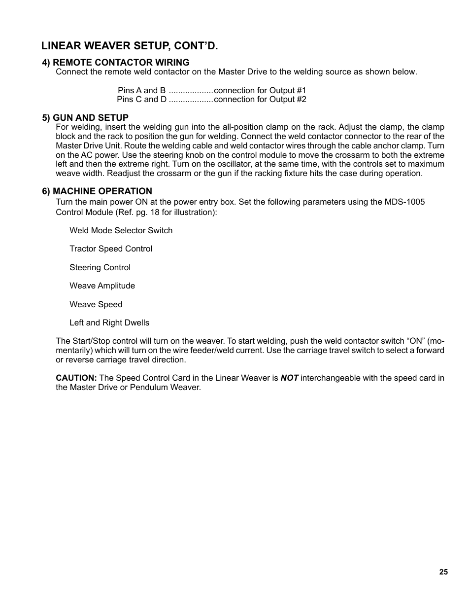Linear weaver setup, cont’d | BUG-O Systems Modular Drive System User Manual | Page 25 / 57