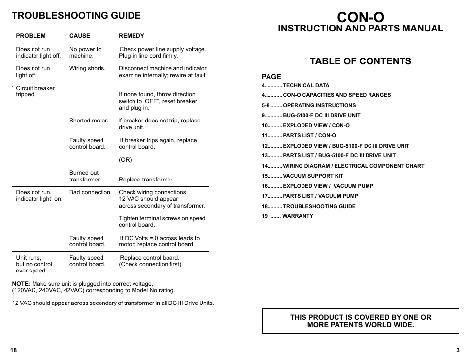 BUG-O Systems CON-O User Manual | Page 18 / 19