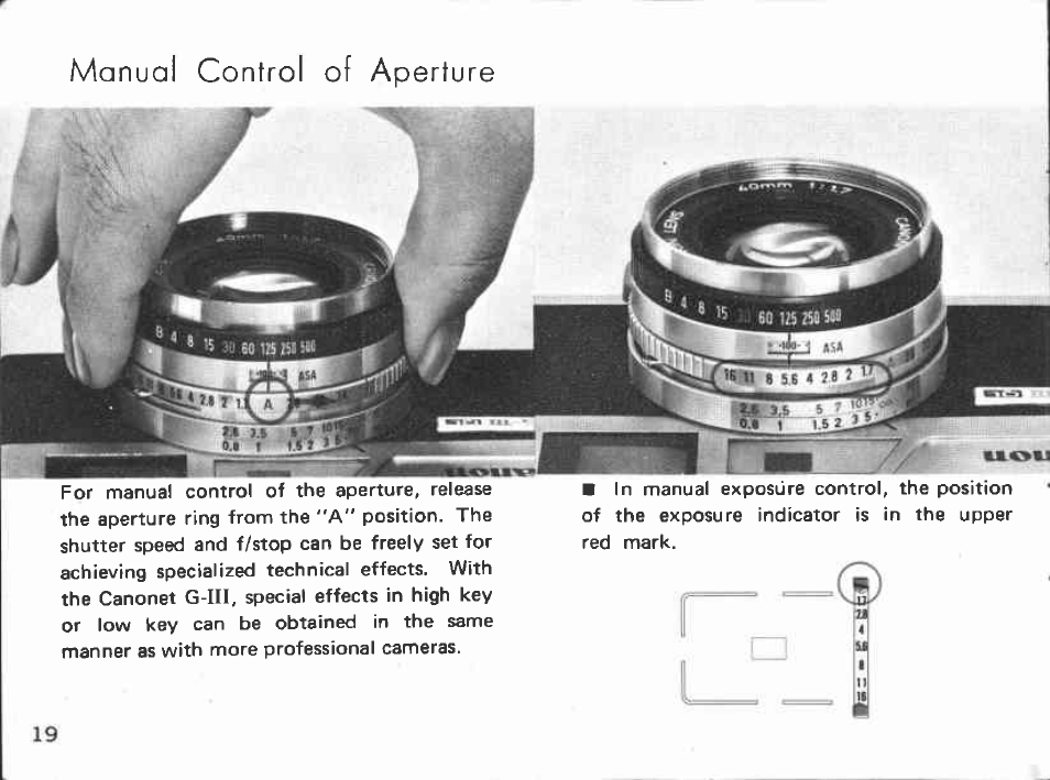 I>- »'0 | Canon Canonet 17 User Manual | Page 22 / 50