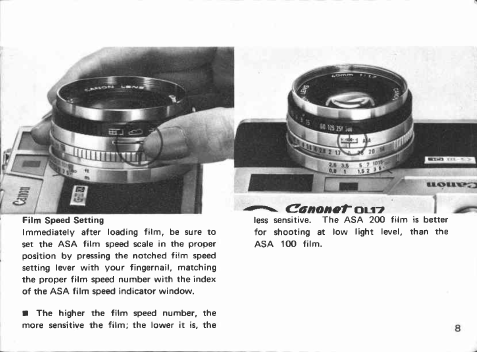 I- 1, Mercury battery loading | Canon Canonet 17 User Manual | Page 7 / 50