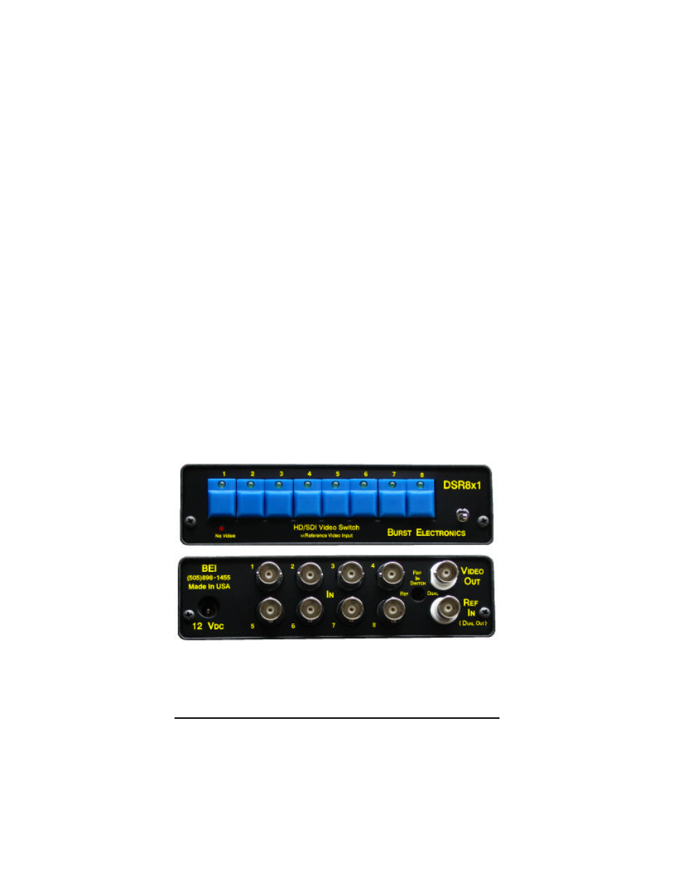 Operation | Burst Electronics DSR4x1 User Manual | Page 3 / 12