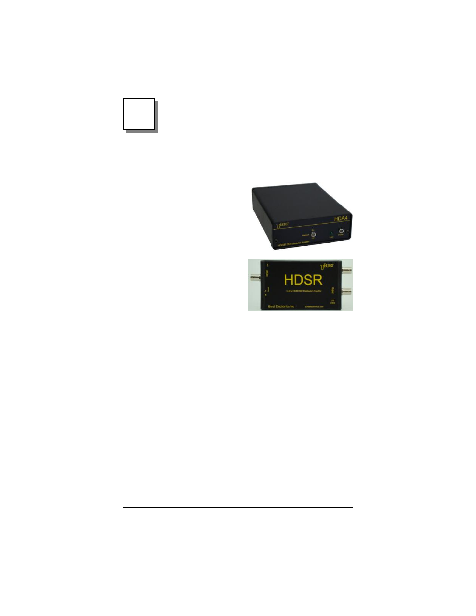 Introduction, Product description, Hardware | Burst Electronics HDA4 User Manual | Page 2 / 4