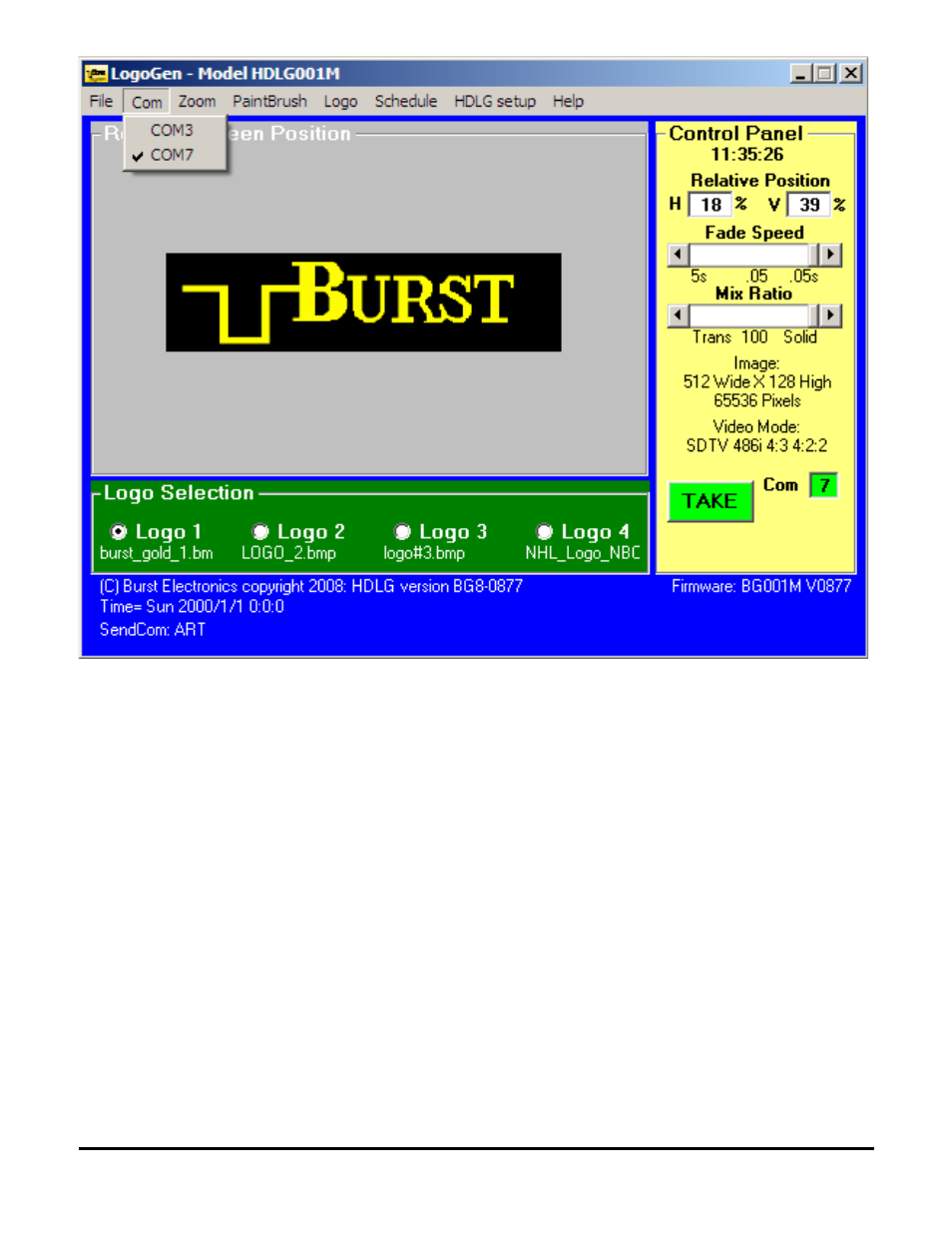 Zoom menu | Burst Electronics HDLG User Manual | Page 23 / 37