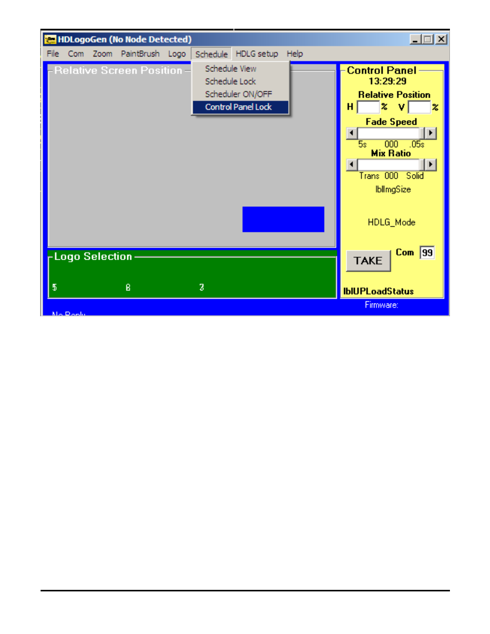 Schedule view | Burst Electronics HDLG User Manual | Page 27 / 37