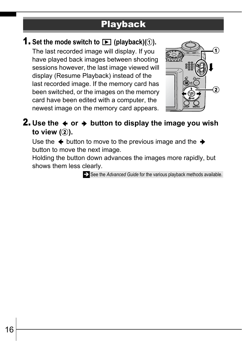 Playback | Canon A570 IS User Manual | Page 18 / 36