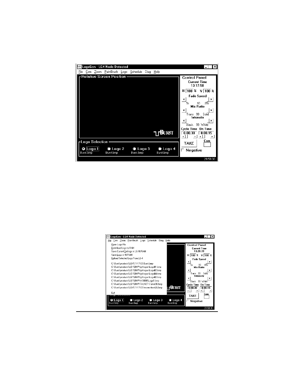 File menu | Burst Electronics LG-1 User Manual | Page 13 / 40