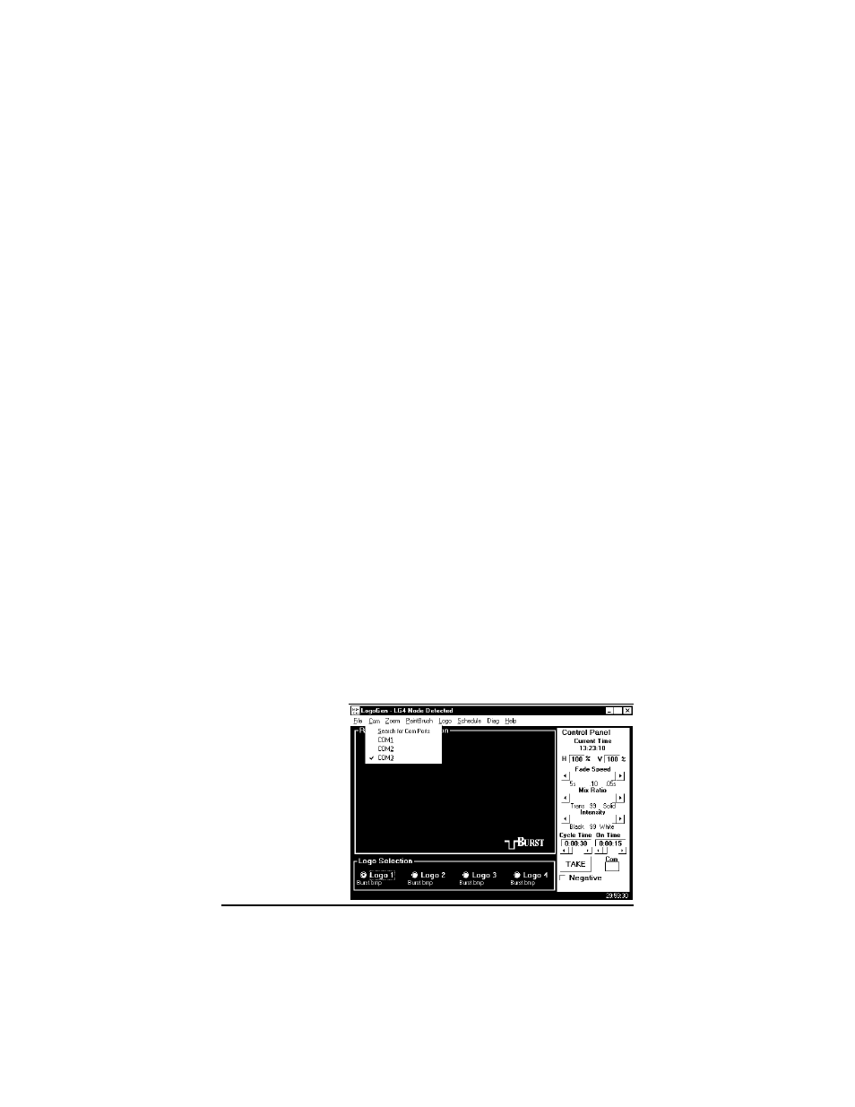 Com menu | Burst Electronics LG-1 User Manual | Page 15 / 40