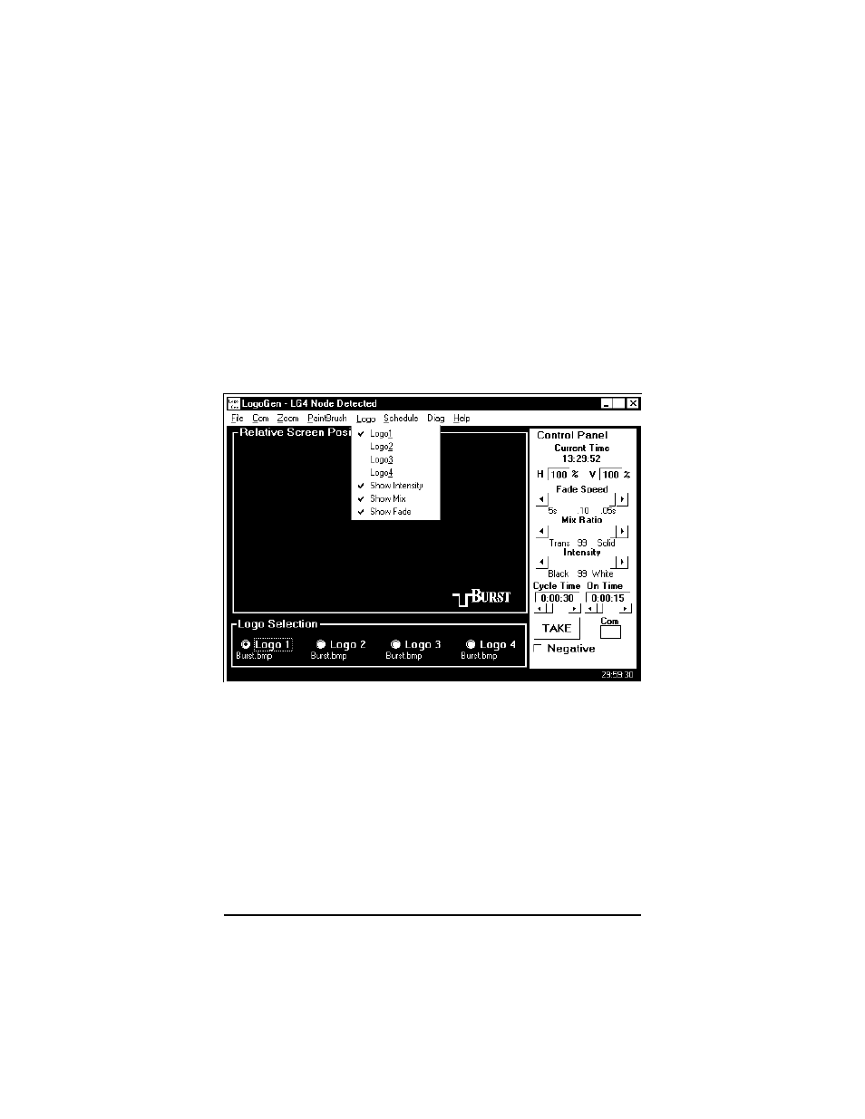 Logo menu | Burst Electronics LG-1 User Manual | Page 17 / 40