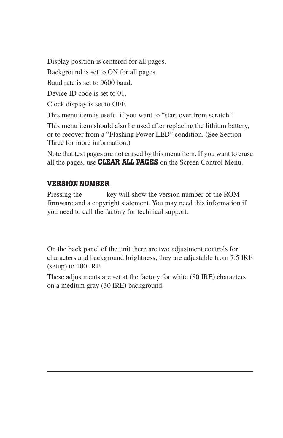 Adjusting display brightness | Burst Electronics MCG-2 User Manual | Page 10 / 61